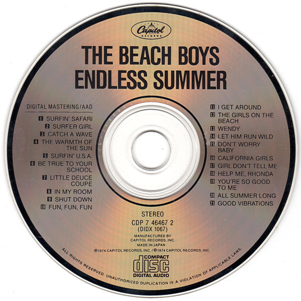 The Beach Boys : Endless Summer (CD, Comp, RE, Dis)