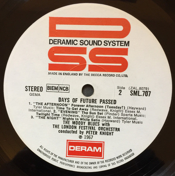 The Moody Blues With The London Festival Orchestra Conducted By Peter Knight - Days Of Future Passed (LP) (Very Good (VG)) - DaddyPop