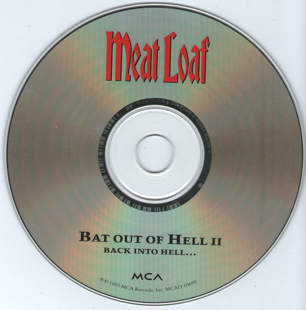 Meat Loaf : Bat Out Of Hell II: Back Into Hell (CD, Album, Club)