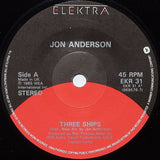 Jon Anderson : Easier Said Than Done / Three Ships (7", Single)