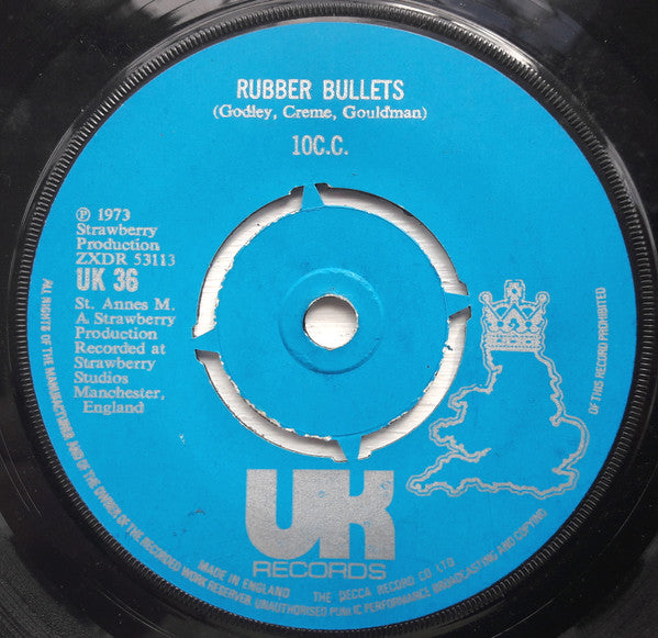 10cc - Rubber Bullets (7) (Very Good (VG)) - DaddyPop