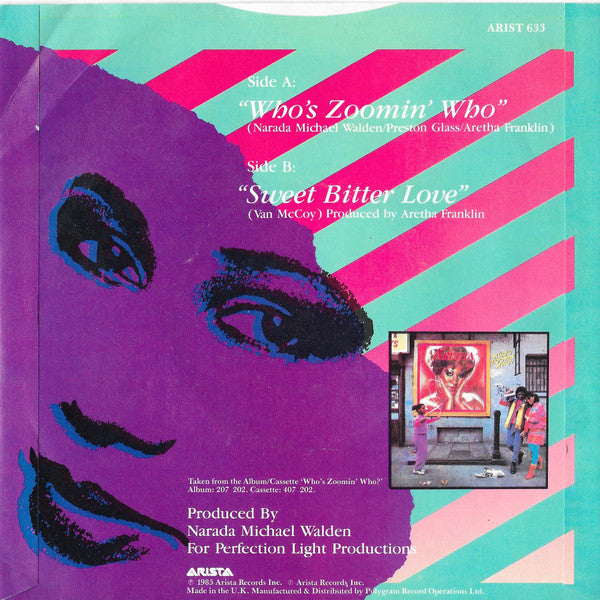 Aretha Franklin : Who's Zoomin' Who (7", Single, Mat)