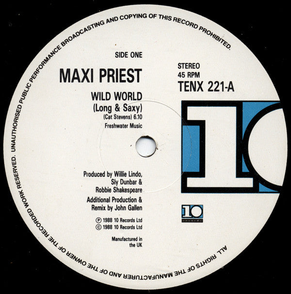 Maxi Priest : Wild World (12", Single)