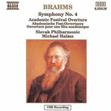 Johannes Brahms - Slovak Philharmonic Orchestra, Michael Halász : Symphony No. 4 - Academic Festival Overture (CD, Album)