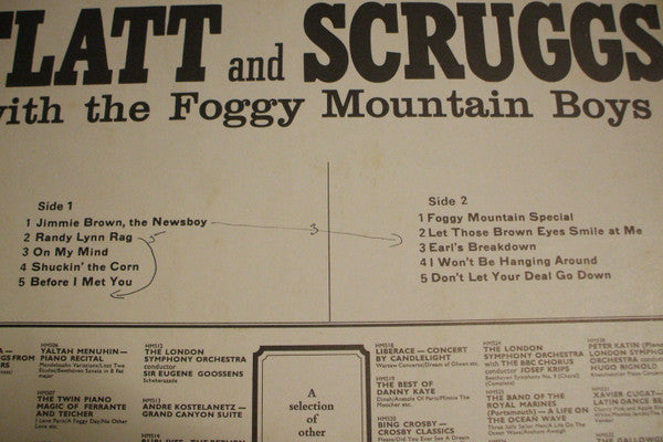 Flatt And Scruggs* With The Foggy Mountain Boys : Flatt And Scruggs With The Foggy Mountain Boys (LP, Album, Mono)