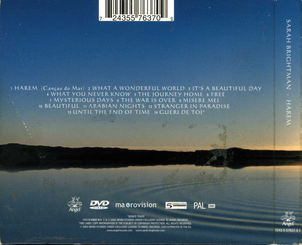 Sarah Brightman : Harem (CD, Album + DVD, PAL)