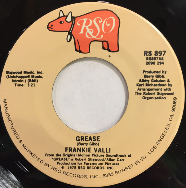 Frankie Valli / Gary Brown (2) : Grease (7", Single, PRC)