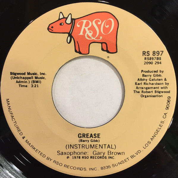 Frankie Valli / Gary Brown (2) : Grease (7", Single, PRC)