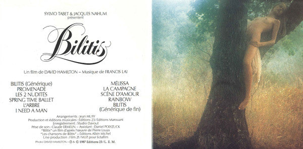 Francis Lai : Bilitis (Bande Originale Du Film) (CD, Album, RE)