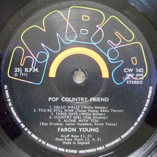 Faron Young : Top Country Friend (LP, Album, M/Print)