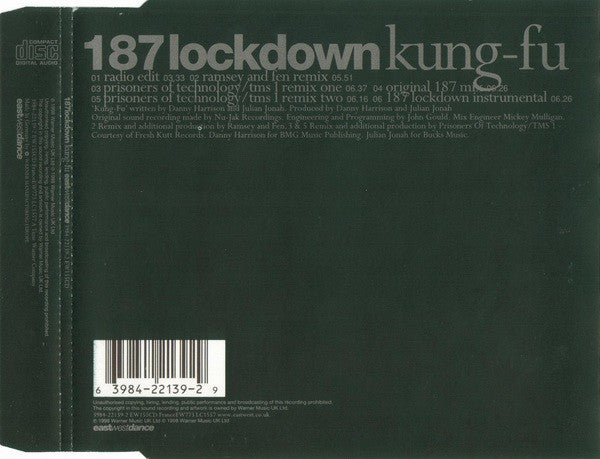 187 Lockdown - Kung-Fu (CD) (Very Good Plus (VG)) - DaddyPop