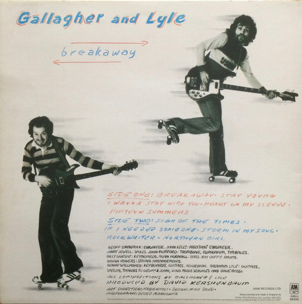 Gallagher & Lyle : Breakaway (LP, Album, Got)