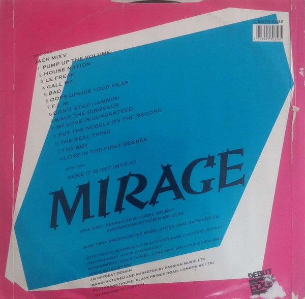 Mirage (12) : Jack Mix V (12", Comp, Mixed)