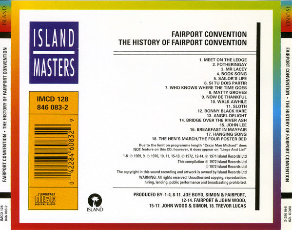 Fairport Convention : The History Of Fairport Convention (CD, Comp, RE)