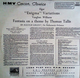 Sir Edward Elgar  /  Ralph Vaughan Williams, Sir Malcolm Sargent | Philharmonia Orchestra : The Enigma Variations / Fantasia On A Theme By Thomas Tallis (LP, Album)