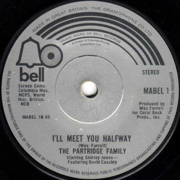 The Partridge Family Starring Shirley Jones (2) Featuring David Cassidy : Breaking Up Is Hard To Do (7", Maxi)