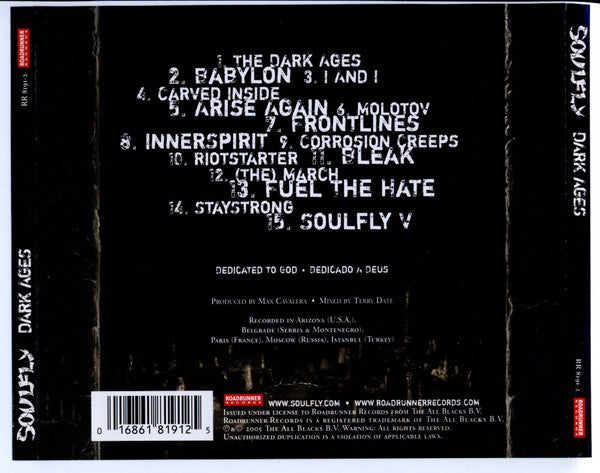 Soulfly : Dark Ages (CD, Album)