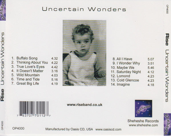 Rise (17) : Uncertain Wonders (CD, Album)