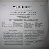 Georg Friedrich Händel, Sir Thomas Beecham Conducting Royal Philharmonic Orchestra : Solomon (2xLP, Album, RE)