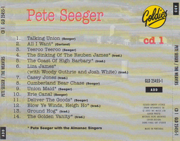 Pete Seeger / The Weavers : Pete Seeger/The Weavers (3xCD, Comp + Box)