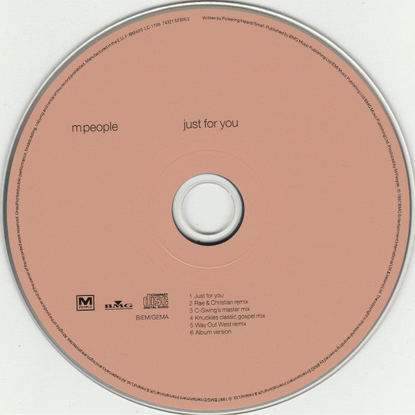 M People : Just For You (CD, Maxi)
