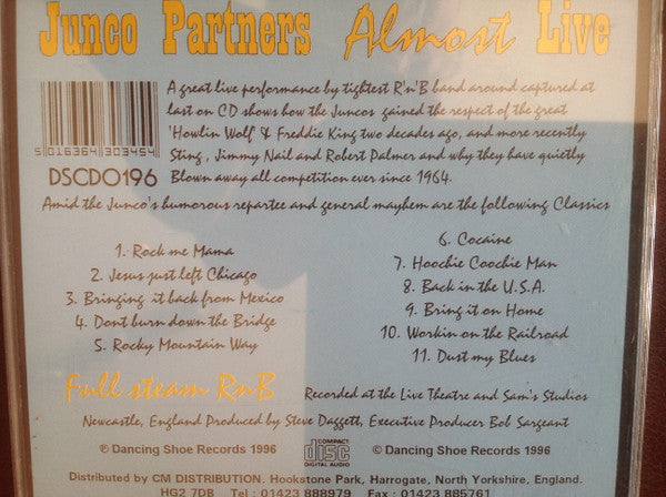 Junco Partners : 'Almost' Live (CD, Album)