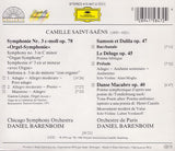 Camille Saint-Saëns, Chicago Symphony Orchestra, Orchestre De Paris, Daniel Barenboim : Symphonie Nr.3 »Orgel-Symphonie« / Danse Macabre / Bacchanale / Le Déluge (CD, Comp, RM)