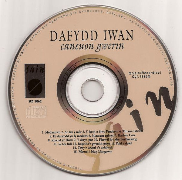 Dafydd Iwan : Caneuon Gwerin (CD)