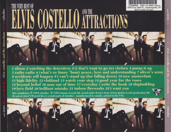 Elvis Costello & The Attractions : The Very Best Of Elvis Costello And The Attractions (CD, Comp, Club, RP)