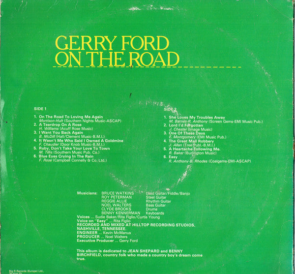 Gerry Ford : On The Road (LP, Album)