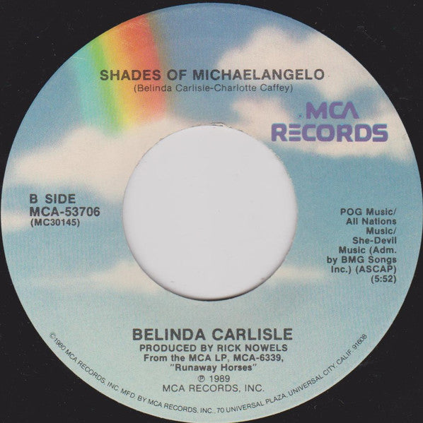 Belinda Carlisle : Leave A Light On (7", Single, Pin)