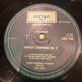 Sir Michael Tippett - London Symphony Orchestra, Sir Colin Davis : Second Symphony (LP, RE)