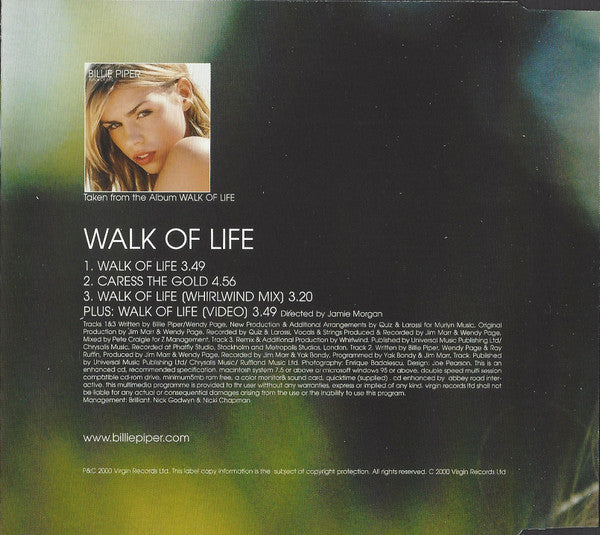 Billie Piper : Walk Of Life (CD, Single, Enh, CD1)