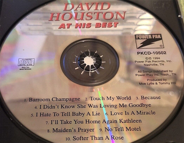 David Houston : David Houston At His Best (CD, Comp)