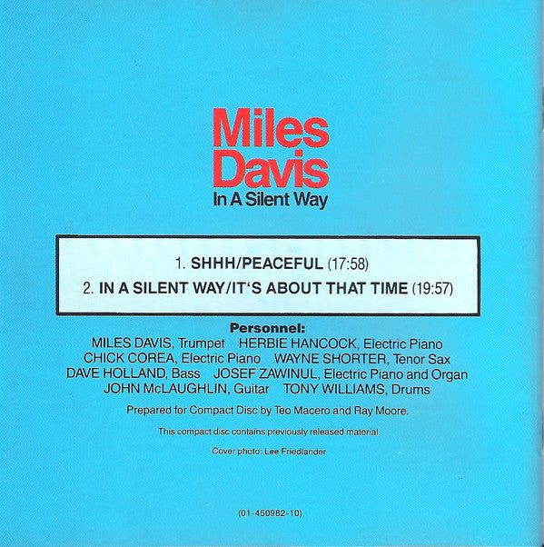 Miles Davis - In A Silent Way (CD) (Very Good Plus (VG)) - DaddyPop