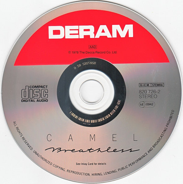 Camel : Breathless (CD, Album, RE, RM)