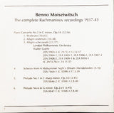 Benno Moiseiwitsch : The Complete Rachmaninov Recordings: 1937-43 (CD, Comp, Mono)