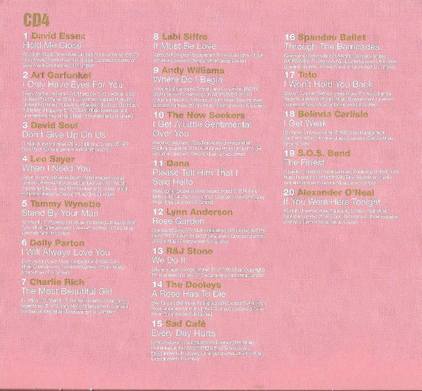 Various : 100 Hits The Best Love Album (5xCD, Comp)