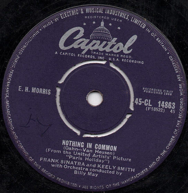 Frank Sinatra and Keely Smith : How Are Ya' Fixed For Love? / Nothing In Common (7")