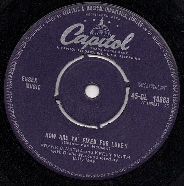 Frank Sinatra and Keely Smith : How Are Ya' Fixed For Love? / Nothing In Common (7")
