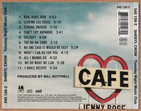 Sheryl Crow : Tuesday Night Music Club (CD, Album, RE, PMD)