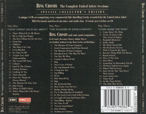 Bing Crosby : The Complete United Artists Sessions (3xCD, Comp, Dlx, S/Edition)