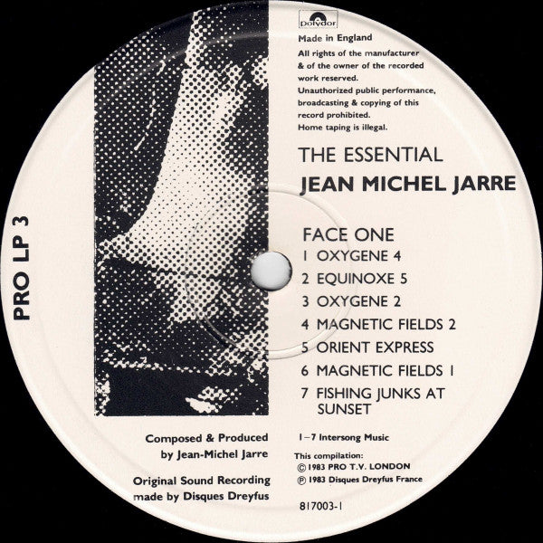 Jean-Michel Jarre : The Essential Jean Michel Jarre (LP, Comp)