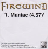 Firewind : Maniac (CDr, Single, Promo)