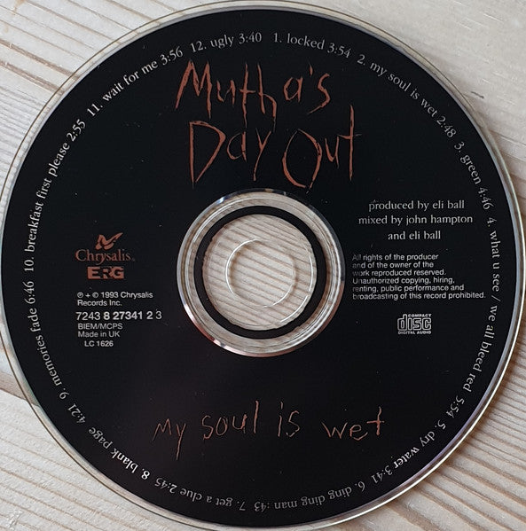 Mutha's Day Out : My Soul Is Wet (CD, Album)