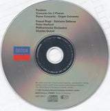 Francis Poulenc, Pascal Rogé, Sylviane Deferne, Peter Hurford, Philharmonia Orchestra, Charles Dutoit : Piano Concerto / Concerto For 2 Pianos / Organ Concerto (CD)