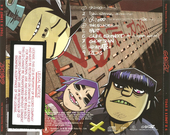Gorillaz : G-Sides (CD, Comp, Promo)