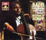 Johann Sebastian Bach - Heinrich Schiff - Cello-Suiten - Cello Suites - Nos. 1-6 (2xCD) (Very Good Plus (VG)) - DaddyPop