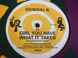 Johnny P, General B : Miss Pinky Lou / Girl You Have What It Takes (12")