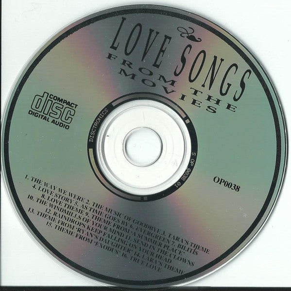 The London Starlight Orchestra & Singers : Love Songs From The Movies (CD)